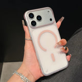 Ultra Thin Frameless Phone Case For iPhone Magnetic Matte Protection Cover