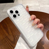 3D Keyboard Transparent Soft Phone Case For iPhone