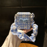 Blue and White Phone Case For Samsung Z FLIP 7 6 5 4