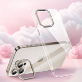 Invisible Bracket Diamond Magnetic Phone Case For iPhone