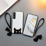 Personalized Cat Glass Phone Case For Samsung