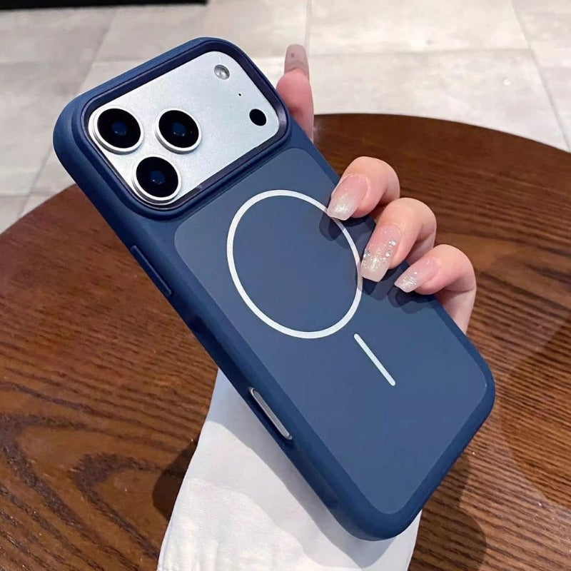 Color-blocking Shockproof Magnetic Phone Case For iPhone