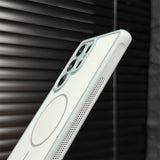 Color-blocked Frosted Magnetic Phone Case For Samsung