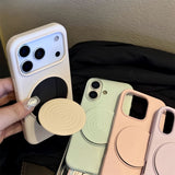 Liquid Silicone Wave-Shaped Stand Phone Case for iPhone