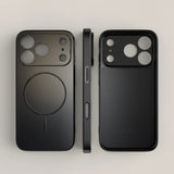 Large Window Matte Lens Protect Phone Case For iPhone