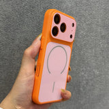 Color-blocked Magnetic Phone Case For iPhone