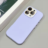 Liquid Silicone Lens Film Phone Case For iPhone