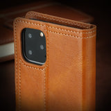 Retro Zipper Leather Card Slot Phone Case For iPhone