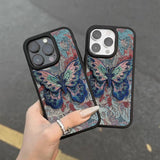 Retro Butterfly Pattern Phone Case For iPhone