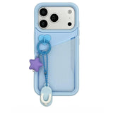 Solid Color Pocket Slippers Silicone Phone Case For iPhone