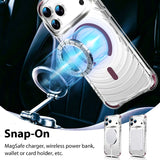Transparent Magnetic Shockproof Airbag Phone Case For iPhone