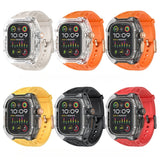 Transparent One-Piece Watch Strap Protective Case For iWatch