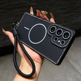 Minimalist Rhinestone Phone Case For Samsung