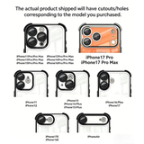 Transparent Magnetic Stand Plating Phone Case For iPhone