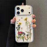 Resin-encased Real Flower Specimen Anti-drop Phone Case For iPhone