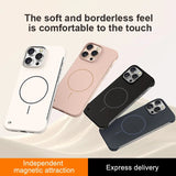 Ultra Thin PC Matte Frameless Magnetic Case For  iPhone