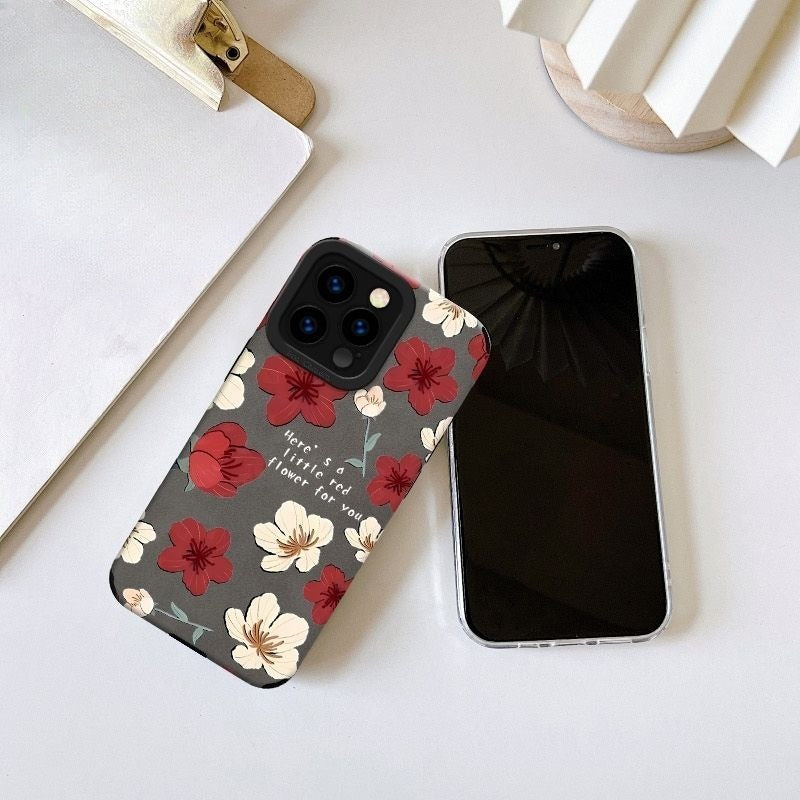 Flower Bud Soft Phone Case For iPhone