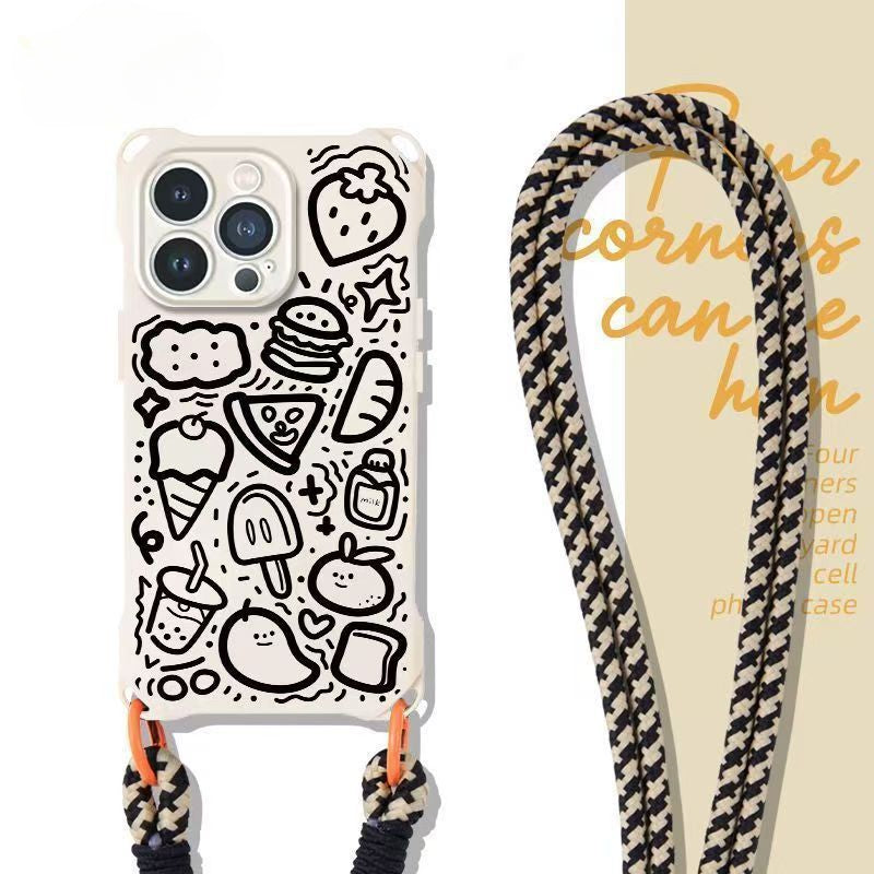 Line diagonal mobile phone case For iPhone