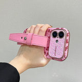 Sequined Leopard Print Phone Case For iPhone