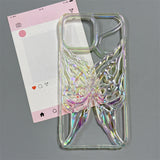 Hollow Electroplating Butterfly Phone Case For iPhone