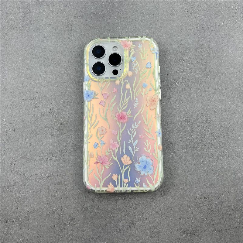 2 in 1 Flower Phone Case For iPhone