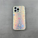 2 in 1 Flower Phone Case For iPhone