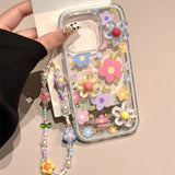 Colorful 3D Flower Phone Case For iPhone