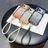 Electroplated Star Diamond Wave Bracelet Phone Case For iPhone