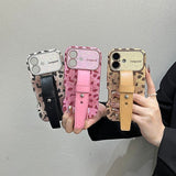 Sequined Leopard Print Phone Case For iPhone