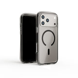 Circular Airbag Transparent Magnetic Phone Case For iPhone