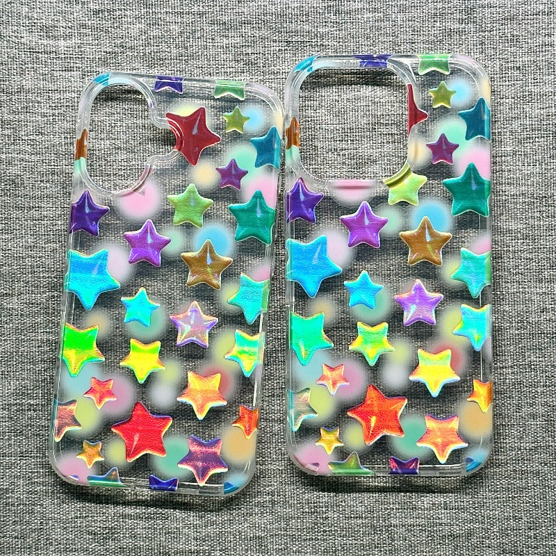 Colorful Star Phone Case For iPhone