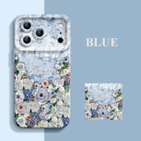 Oil Painting Flower Phone Case For iPhone
