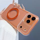 Colorful 2-in-1 Rotating Folding Stand Phone Case for iPhone