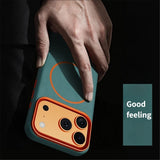 Elephant Leather Texture Simple High-end Magnetic Phone Case For iPhone