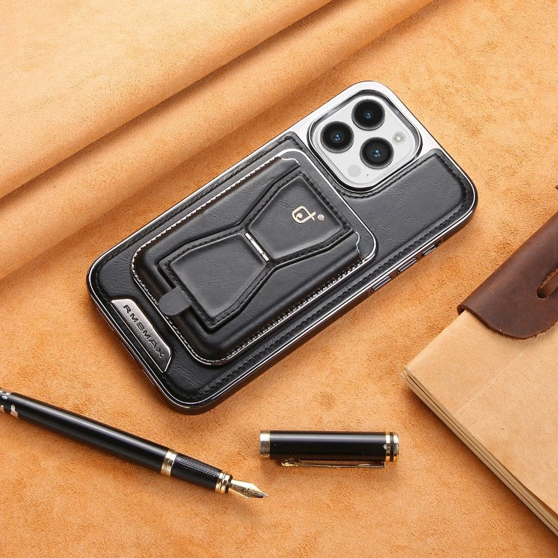 Luxury Leather 2 in 1 Magnetic Card Holder Phone Case For iPhone