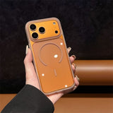 Thin Magnetic Transparent Phone Case For iPhone