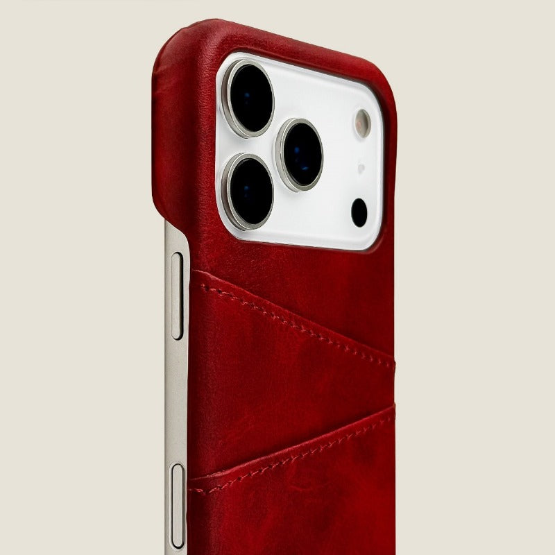 Leather Card Holder Phone Case For iPhone