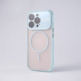 Large Window Magnetic Frosted Phone Case For iPhone
