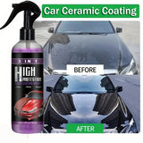 3 In 1 Rapid Ceramic Coating Fortify Car Wax For Glass&Wheels&Paint Sealant