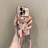 Oil Painting 3D Flower Phone Case For iPhone