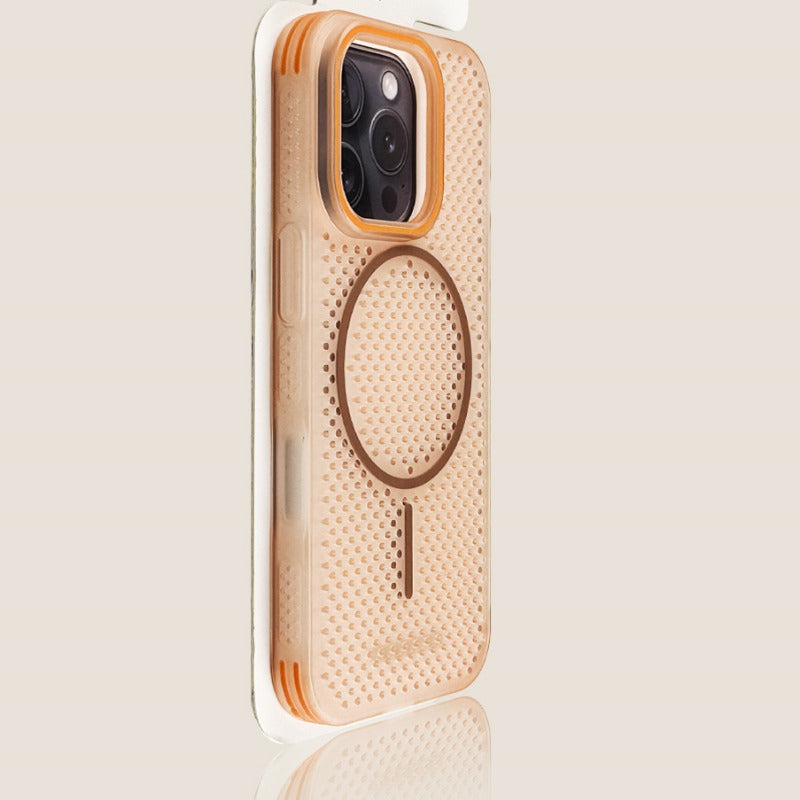 Heat Dissipation and Breathable Magnetic Phone Case For iPhone