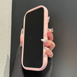 Air Cushion Leather Solid Color Phone Case For iPhone
