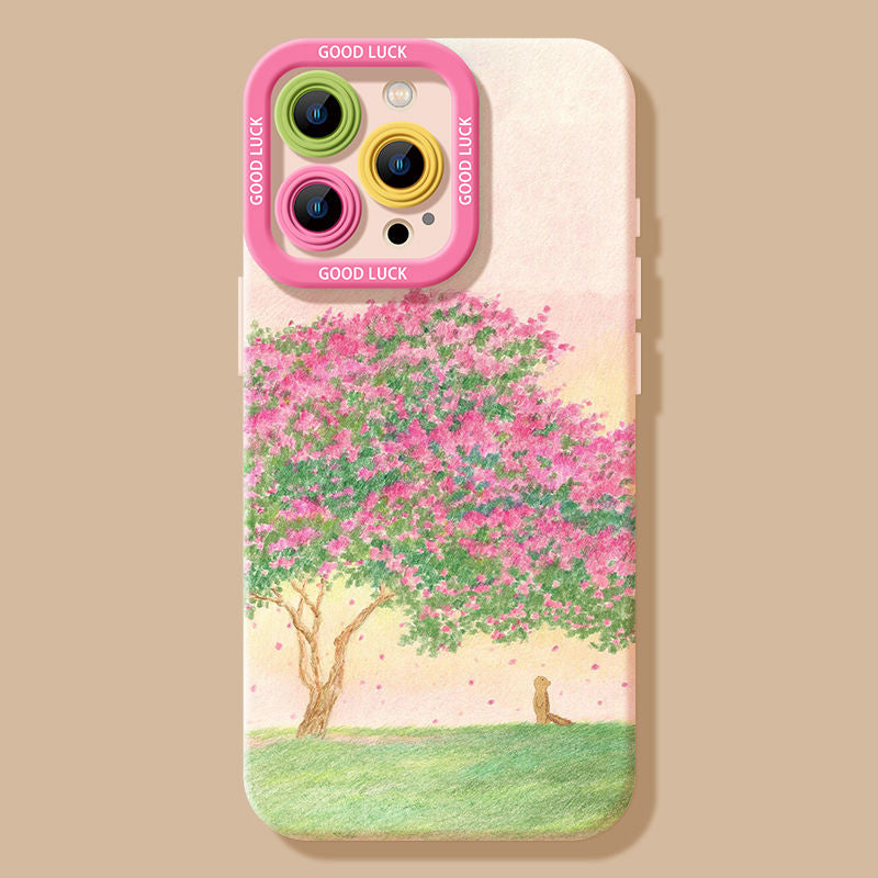 Pink Silicone Phone Case For iPhone