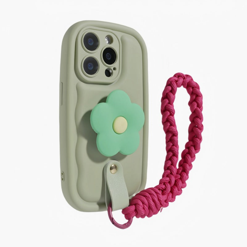 Air Cushion Soap Flower Stand Phone Case For iPhone