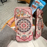 Large Window Lace Dunhuang Pattern Phone Case For iPhone