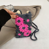 Knitted Crossbody Phone Bag