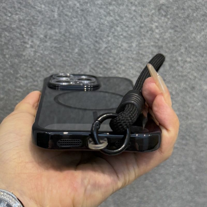Thin Circle Magnetic Transparent Phone Case For iPhone