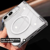 Transparent Magnetic Dual-axis Hinge Phone Case For iPhone Duo