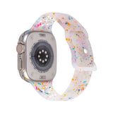 Colorful Hole Jelly Silicone Watch Strap For Apple Watch