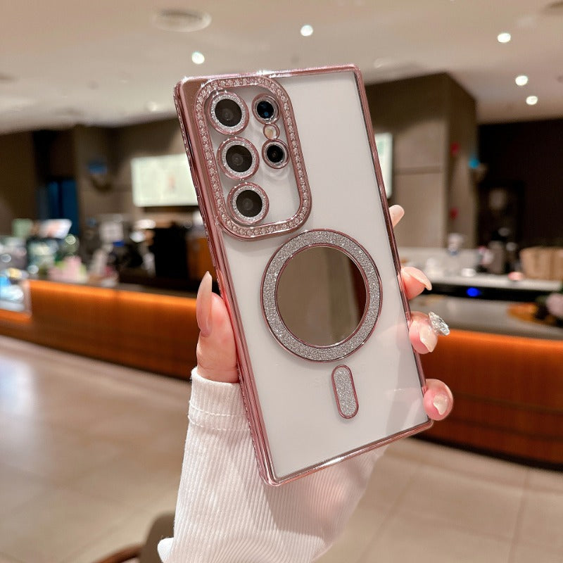 Glitter Magnetic Phone Case For Samsung